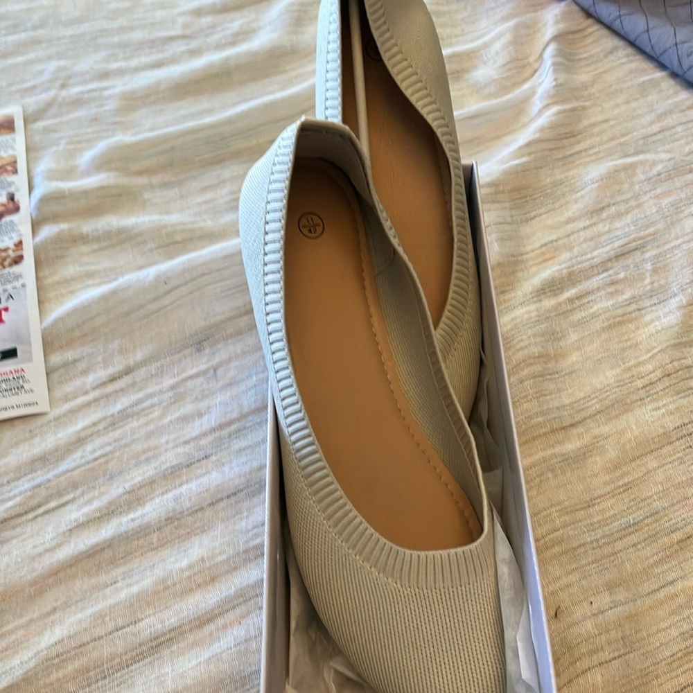Size 11 canvas ballerina flat shoes